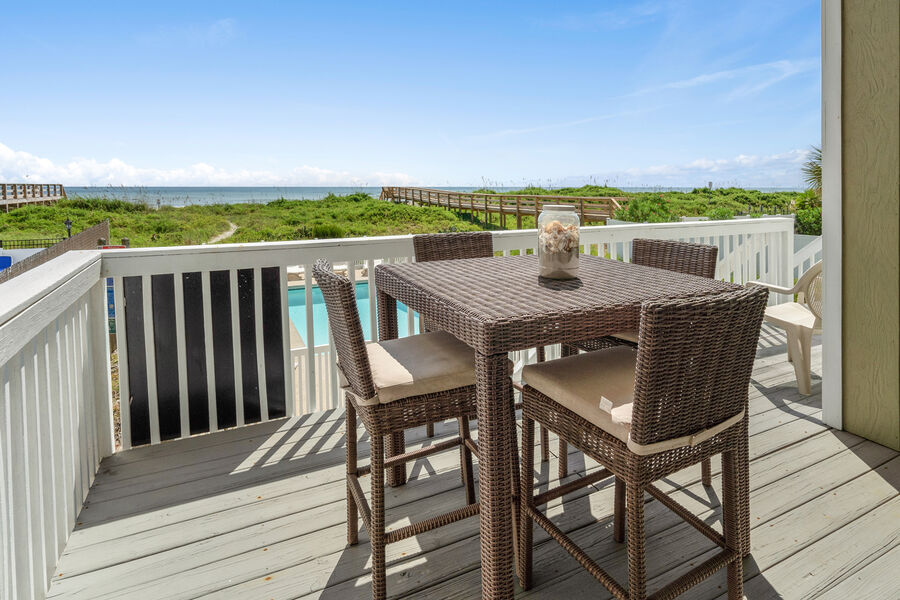 A Place of Searenity vacation home in Cherry Grove, North Myrtle Beach | porch view 1 | Thomas Beach Vacations