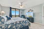 Master Bedroom with Private Access to Beachfront Balcony and Private Master Bath