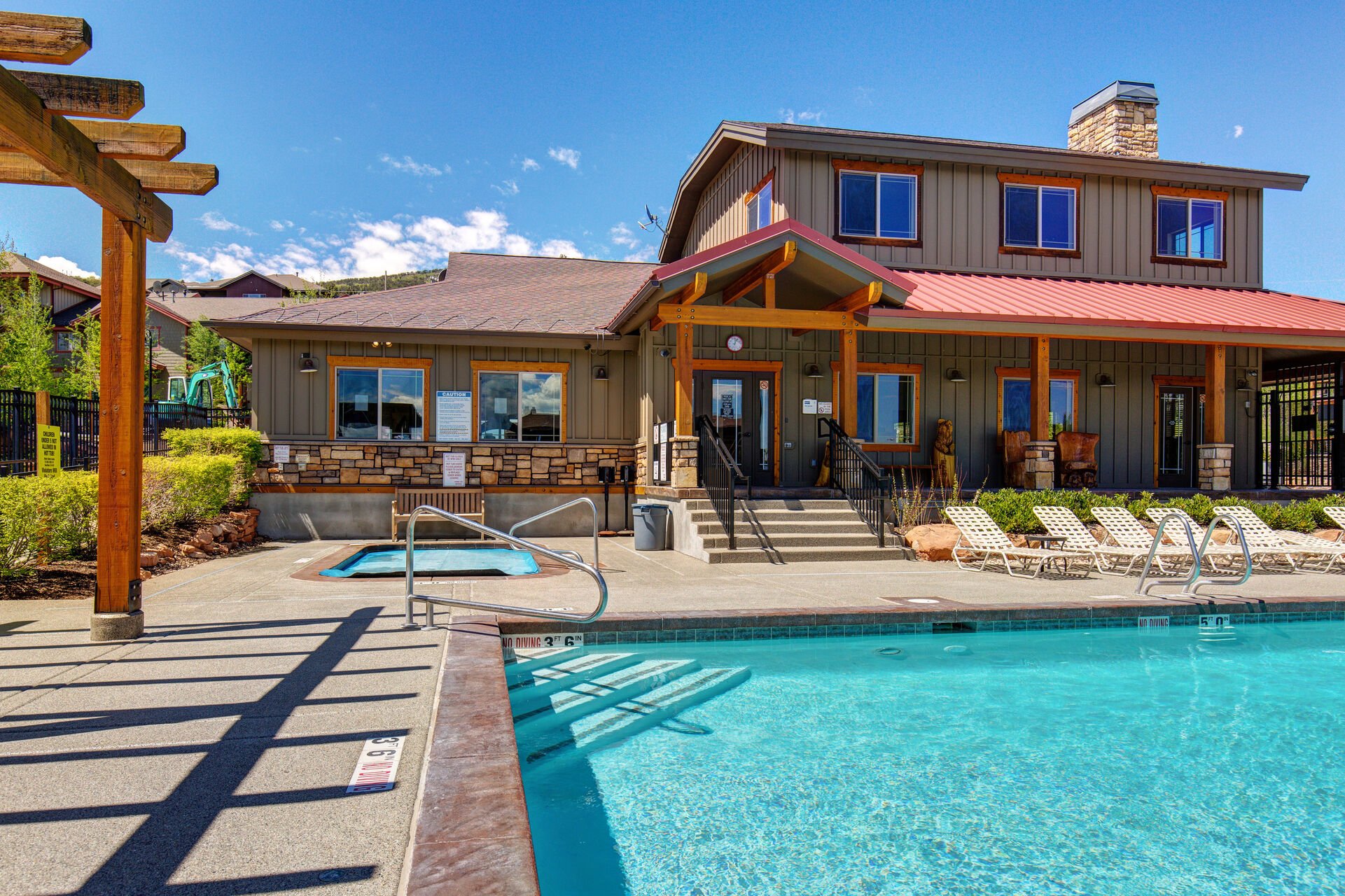 Bear Hollow Community Clubhouse with pool, hot tub, and fitness center