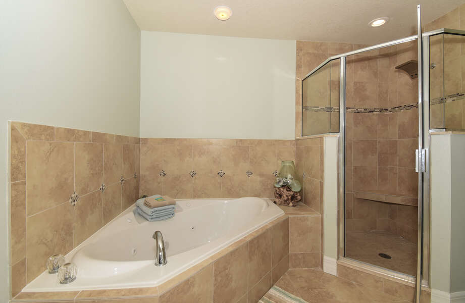 Tub and walk-in shower