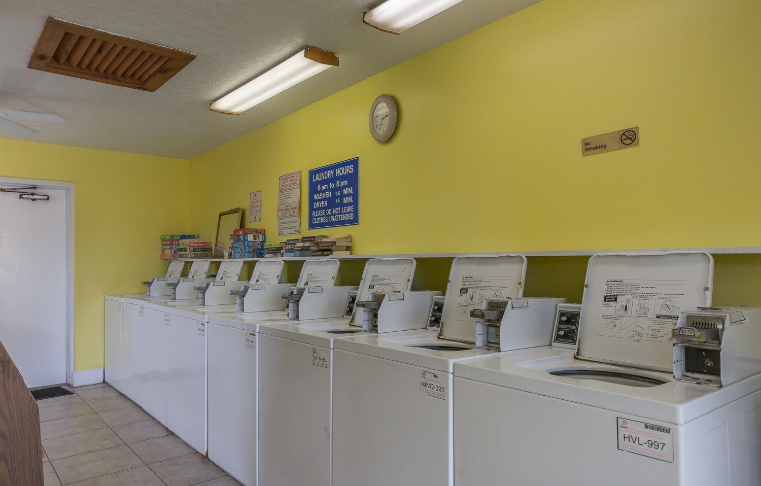 Community area with washer and dryers