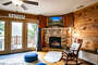 The living room also has a gas fireplace for the perfect spot to get cozy in front of.