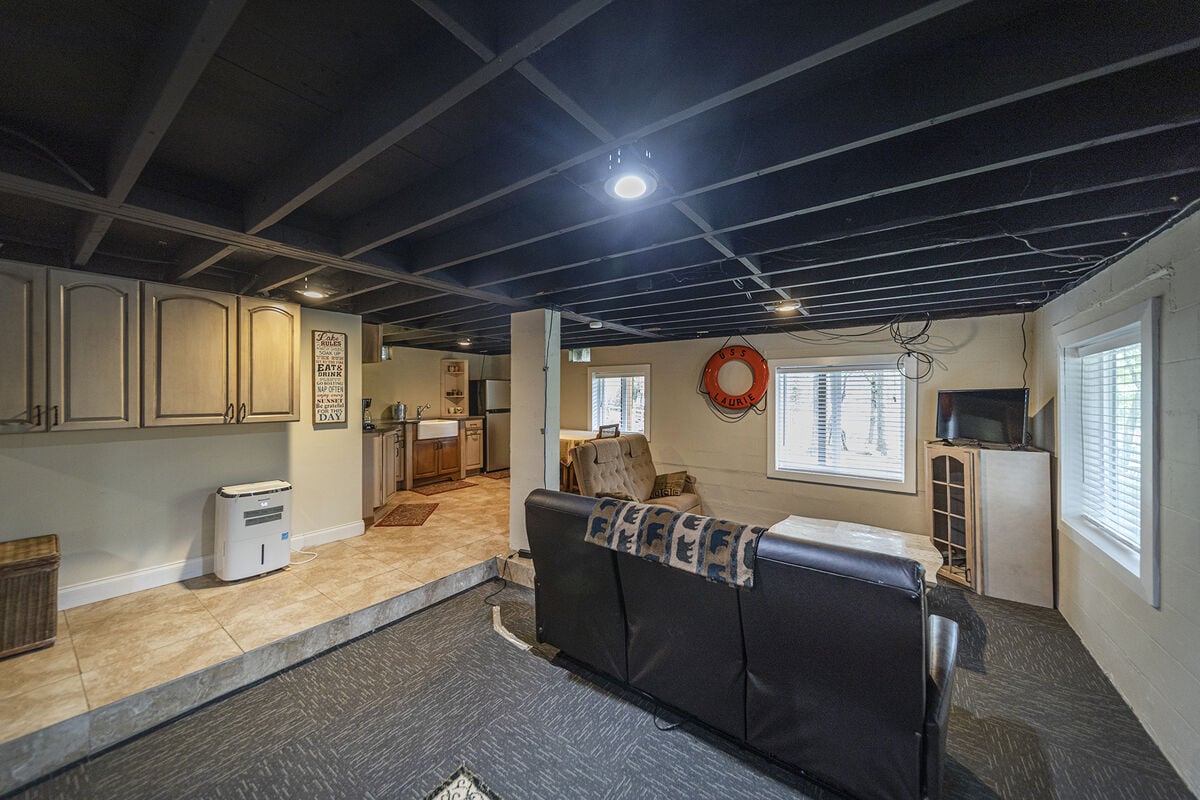 Lower Level , Game / Family Room with Kitchen