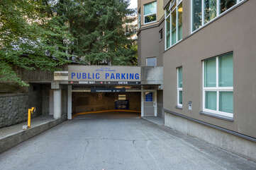 Entrance to the parking