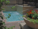 Enjoy the outdoors a little longer from the comfort of the courtyard & hot tub--10' x 20' w/ waterfalls