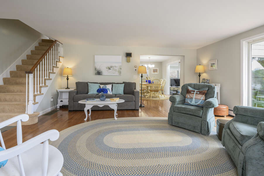 Continue from living room into kitchen, dining area and sun room - 35 Vacation Lane Harwich Cape Cod - New England Vacation Rentals