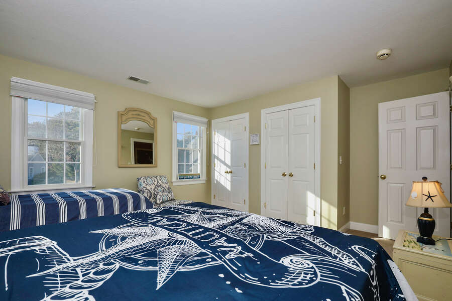 Queen and twin beds with plenty of closet space - 1 Somerset Road Harwich Cape Cod - New England Vacation Rentals