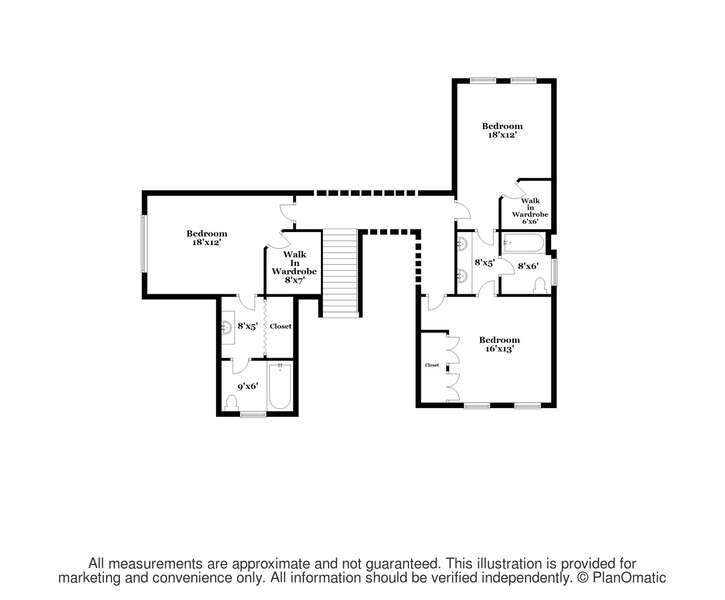 Upper level floor plan - 1 Somerset Road Harwich Cape Cod - New England Vacation Rentals