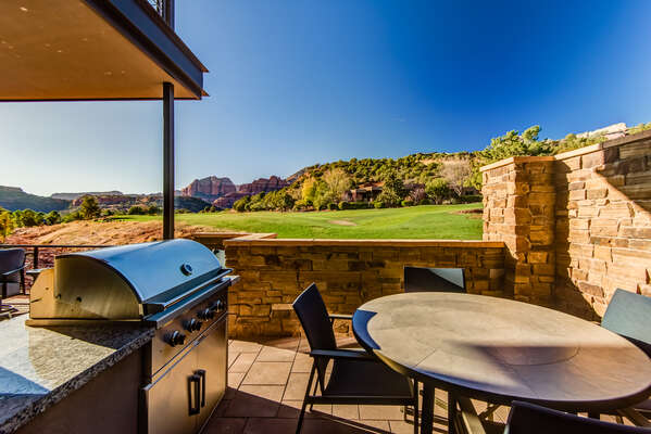 Patio with Outdoor Dining and Gas BBQ