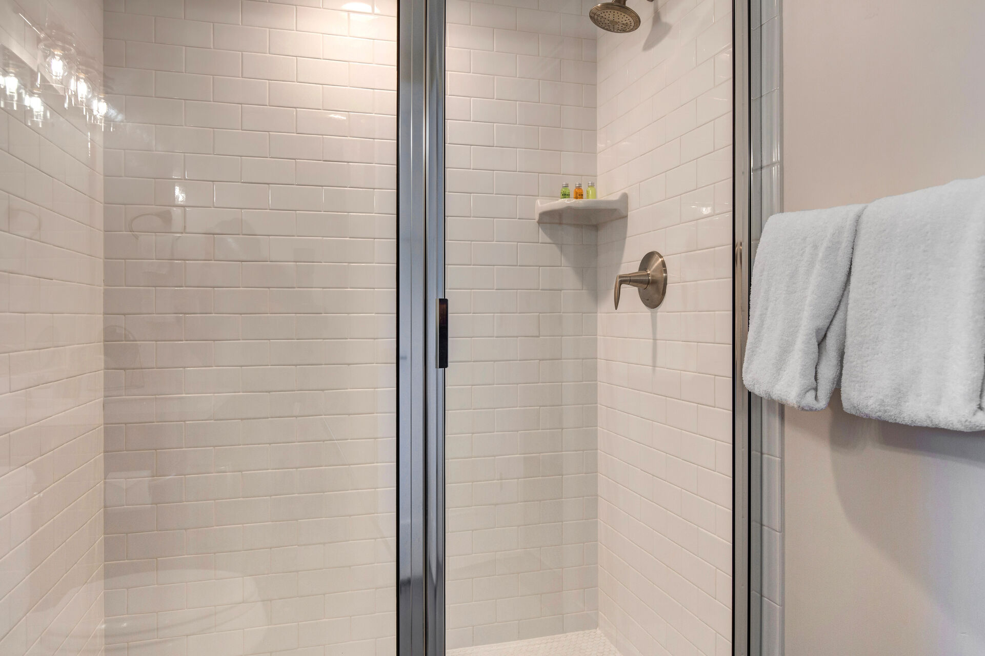 Lower Level full bathroom with large tiled shower