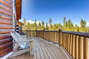 Enjoy the deck that spans the front of the home.