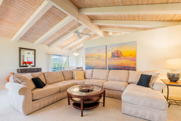 Open and Bright Floor Plan with Vaulted Ceilings