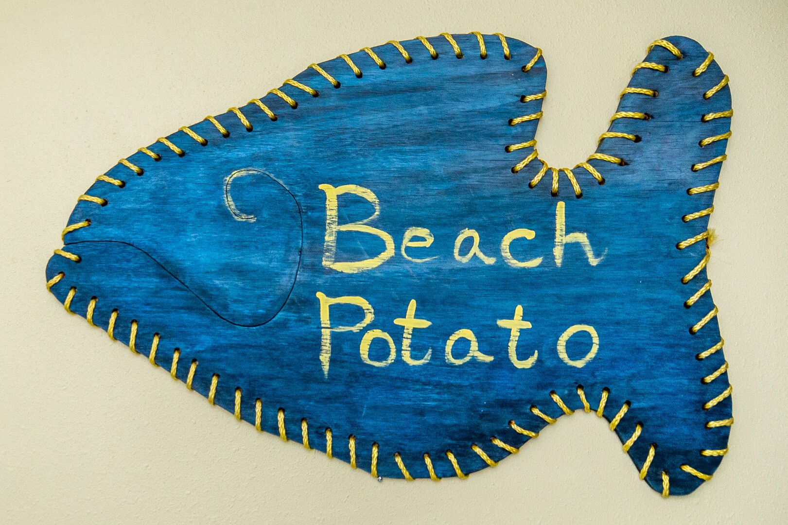 Beach Potato property name plaque