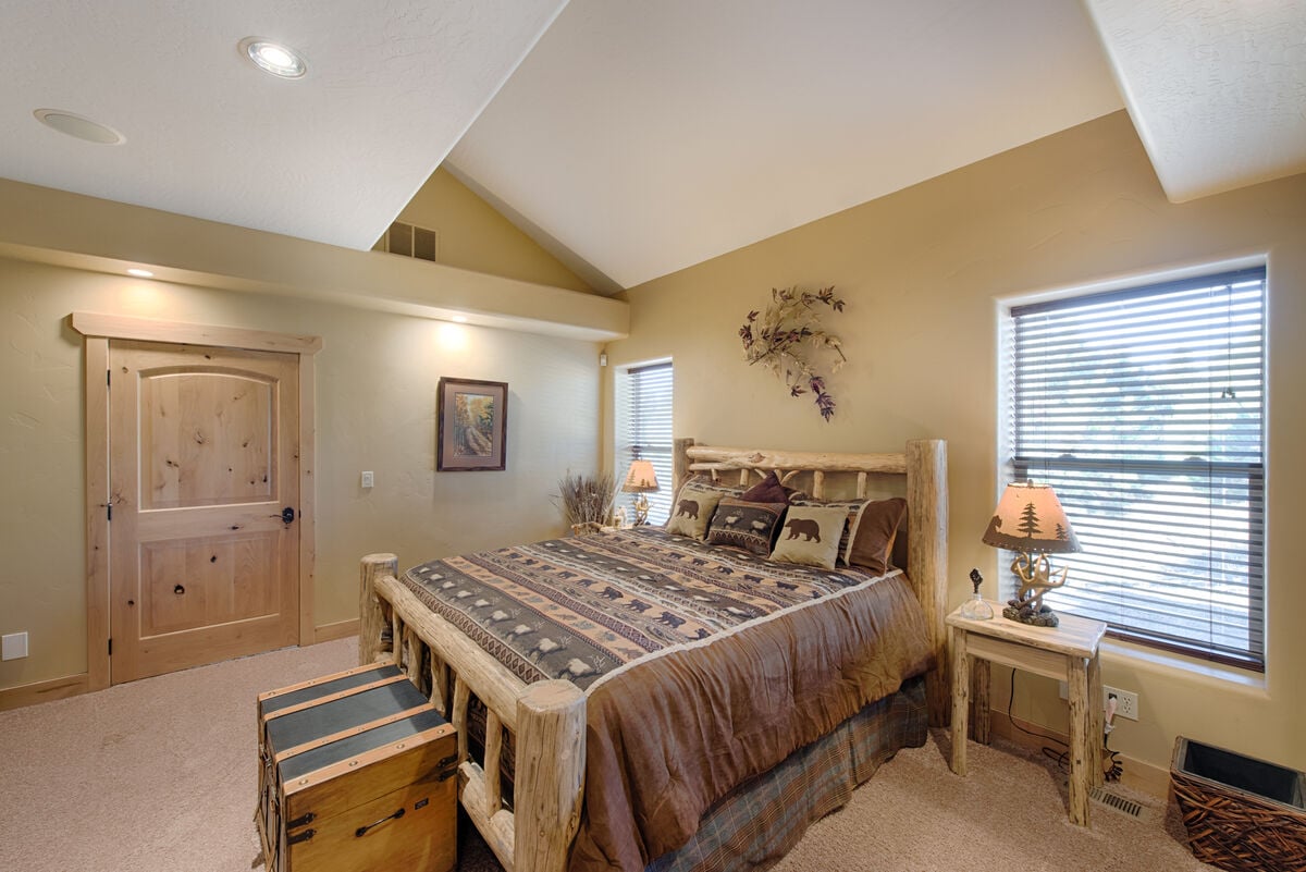 Main level Master Suite with King bed and twin trundle.
