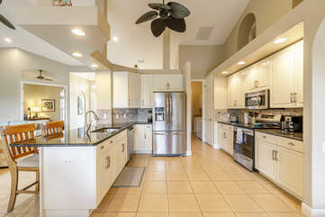 Vacation rental with full kitchen