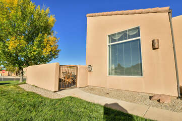 Front Entrance and Gate to Moab Rental