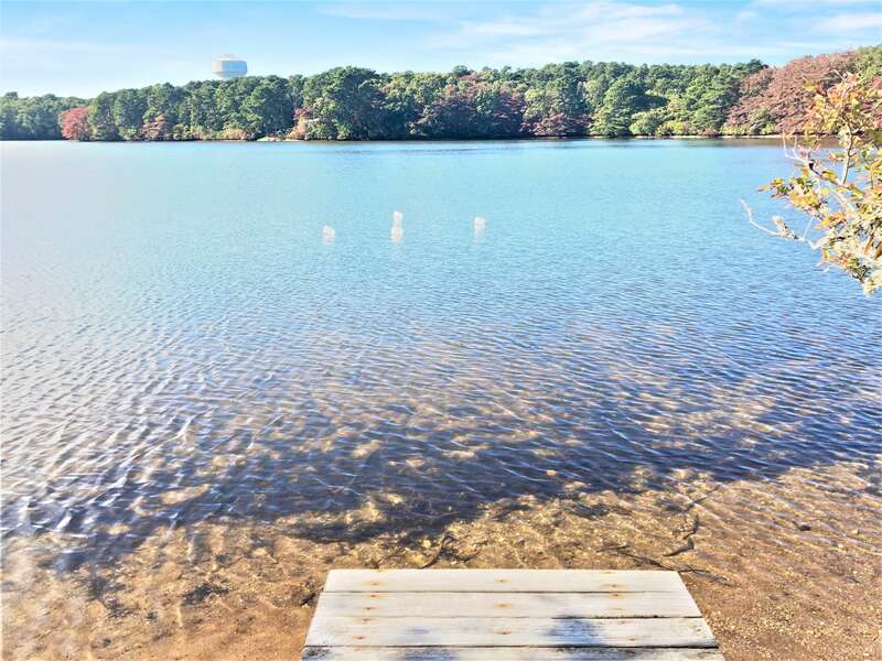 Private dock and swimming area -10 Cranberry Hollow Harwich-Cape Cod- New England Vacation Rentals-#BookNEVRDirectArtfulView