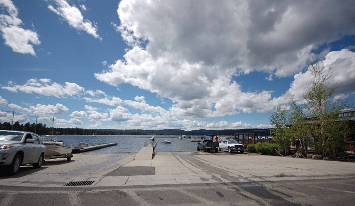 Public boat launch in downtown McCall.