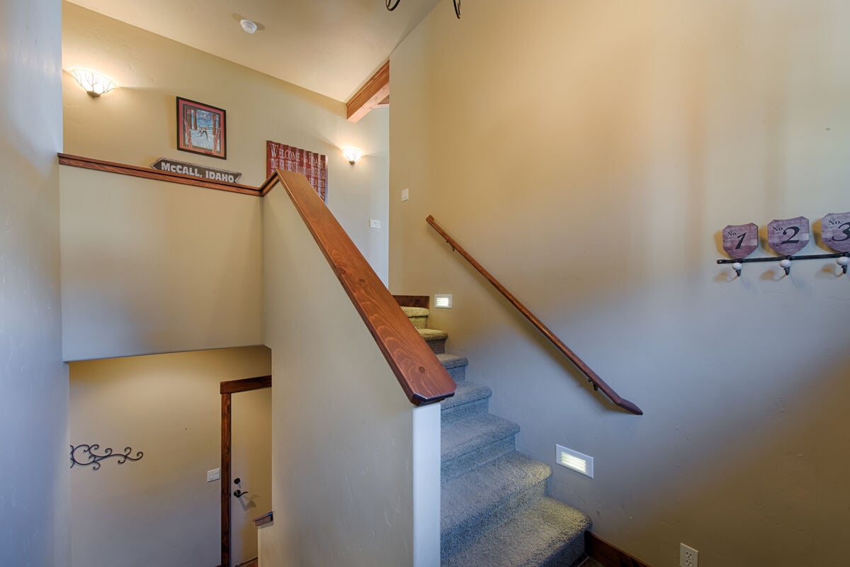 Stairwell to lower level.