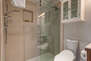 Master bathroom with large shower