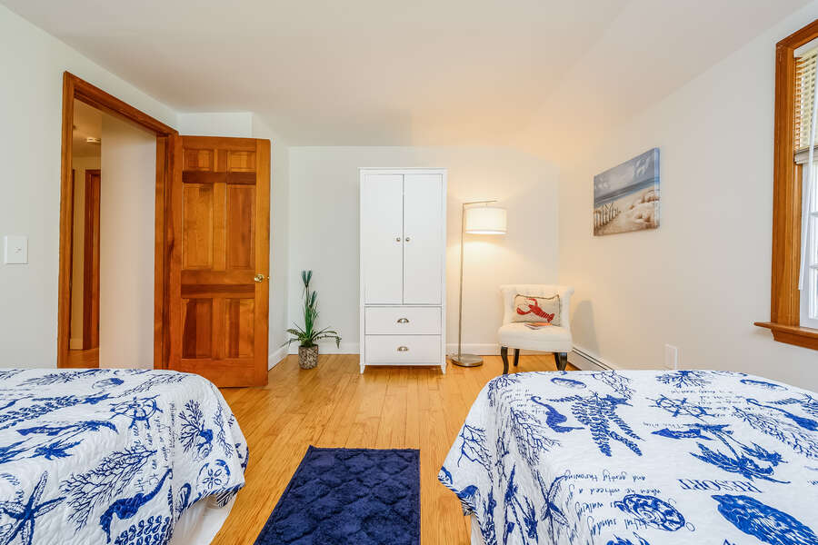 Bedroom #4 - Upper Level - 2 Cove Road Harwich Cape Cod - New England Vacation Rentals- #BookNEVRDirectCozyCove