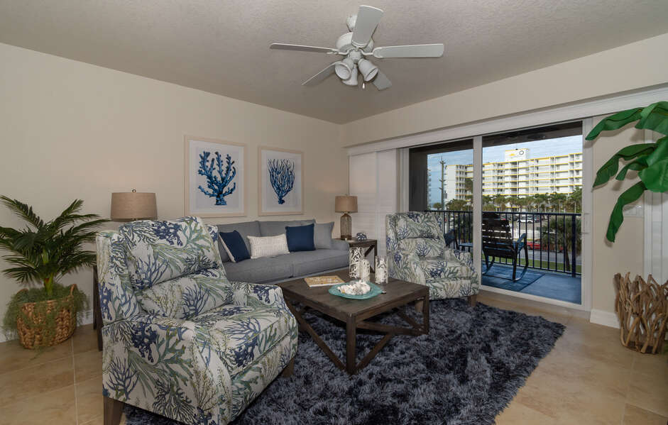 view of furnished condo rental in new smyrna beach