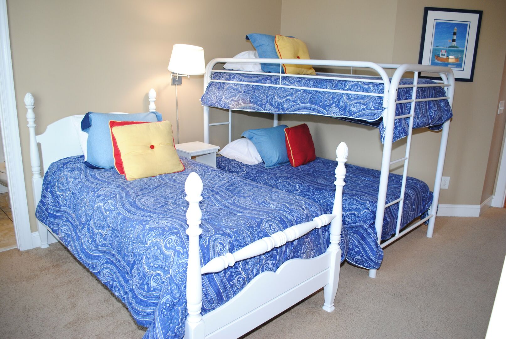 Twin and Bunk Bed - First Floor