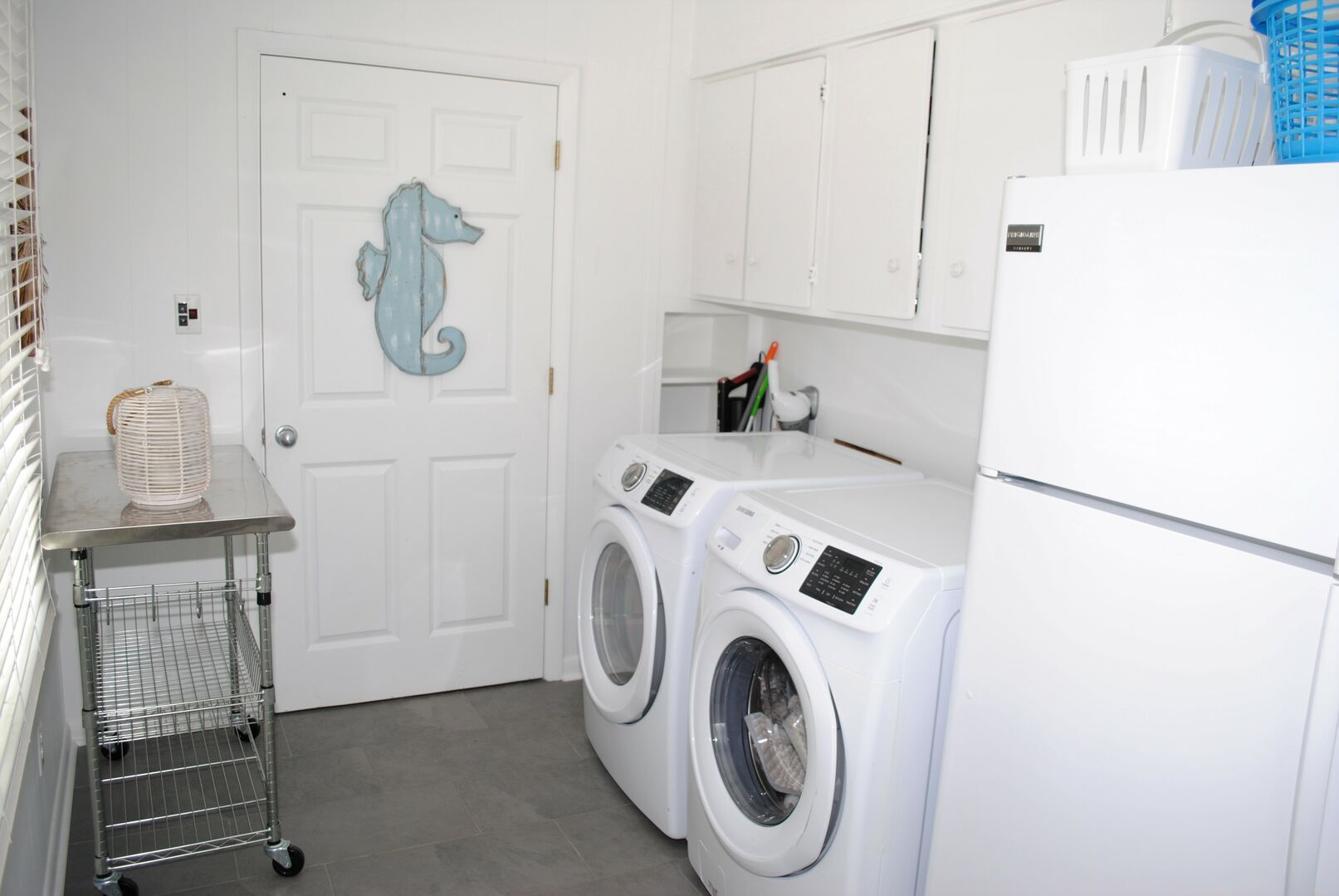 Laundry Room with 2nd Refrigerator - Off the Kitchen