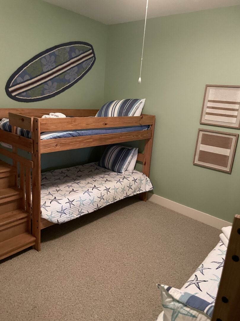 2 Bunk Beds (One with Twin on Top, Full on Bottom and One with Twins) - First Floor