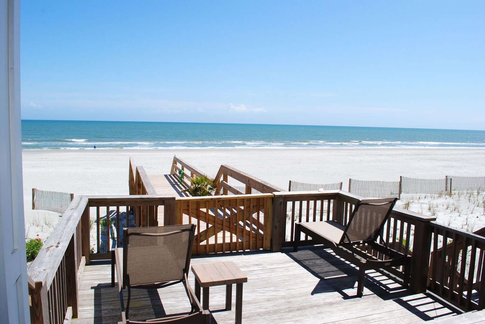Sun Deck and Private Walkway to Beach