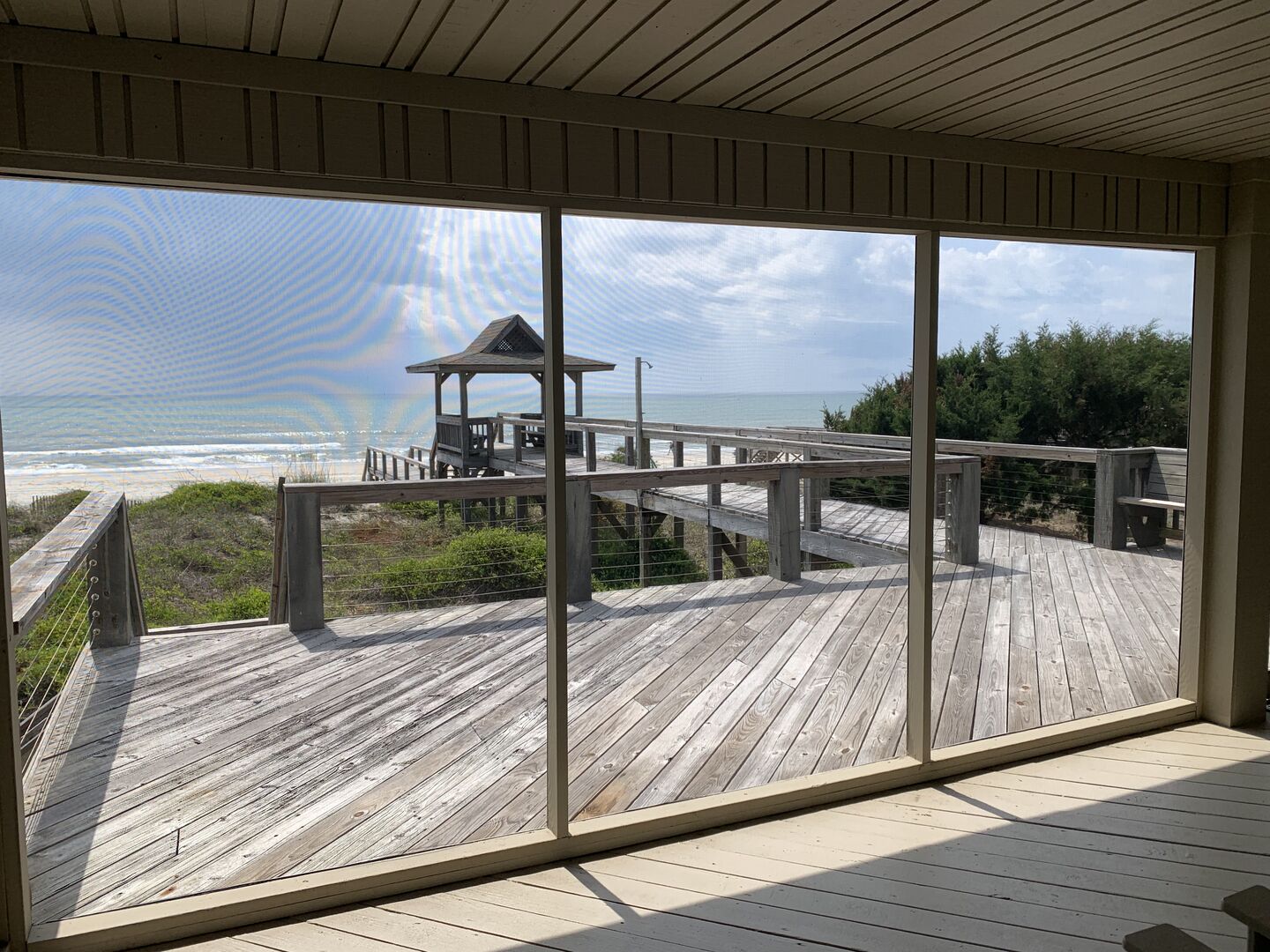 Oceanfront Sun Deck and Screened Porch