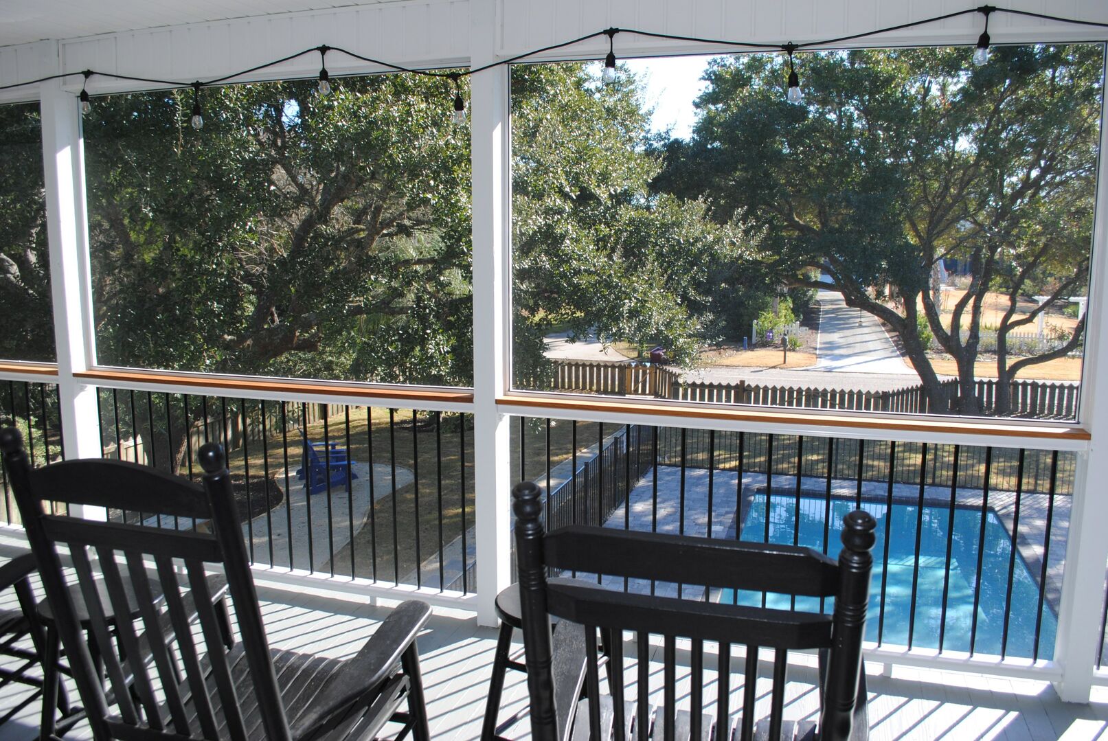 Screened Porch Overlooking Private Swimming Pool
