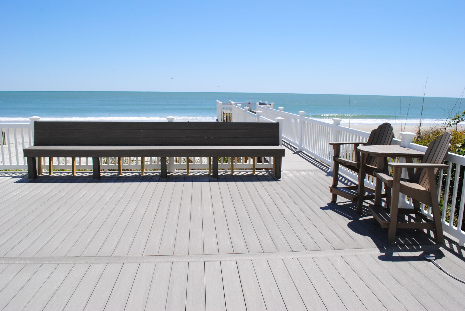 Pool Deck and Private Walkway to the Beach