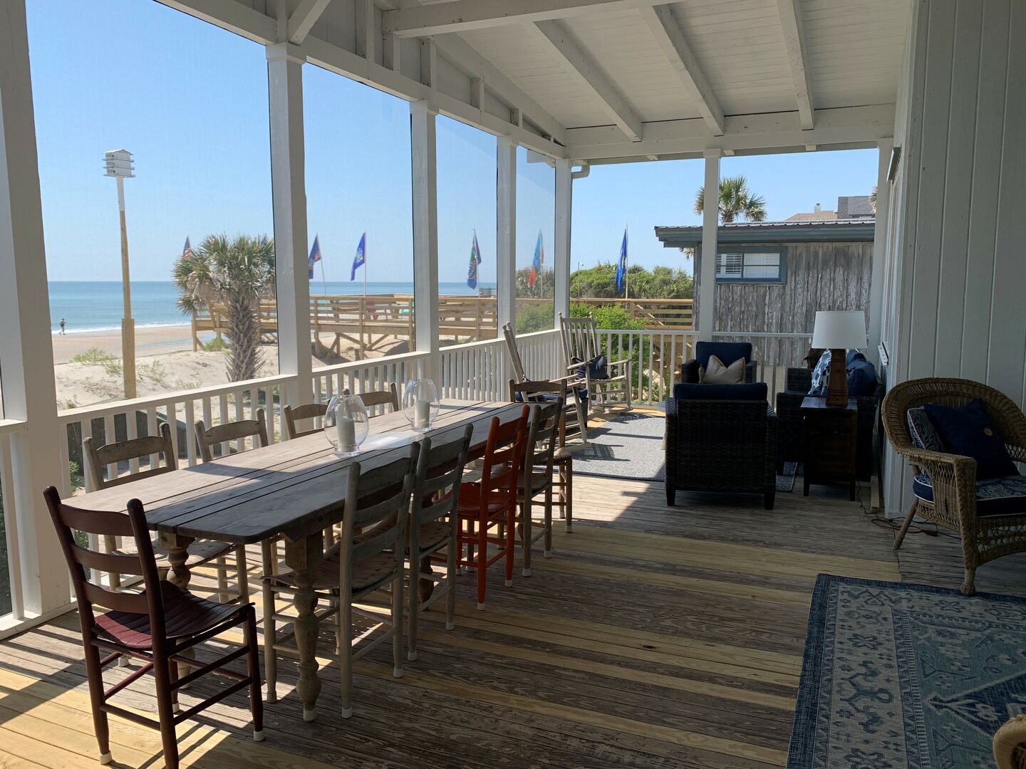 Oceanfront Screened Porch