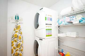 laundry area with ample storage