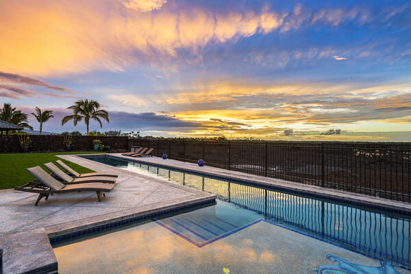 Can you picture yourself here?  Relax by the pool & take in the view!