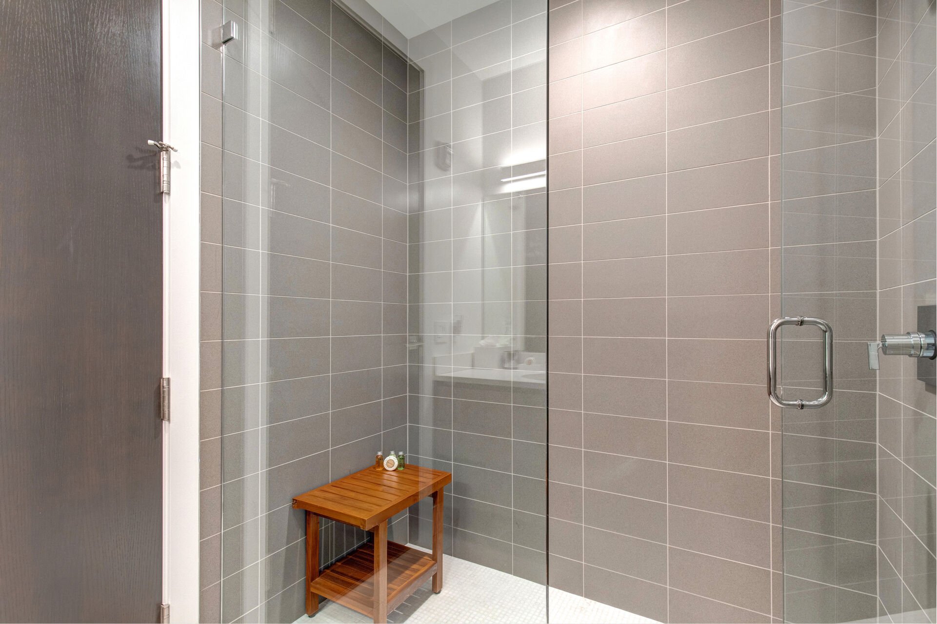 Bedroom 4 Private Bath Tile/Glass Shower