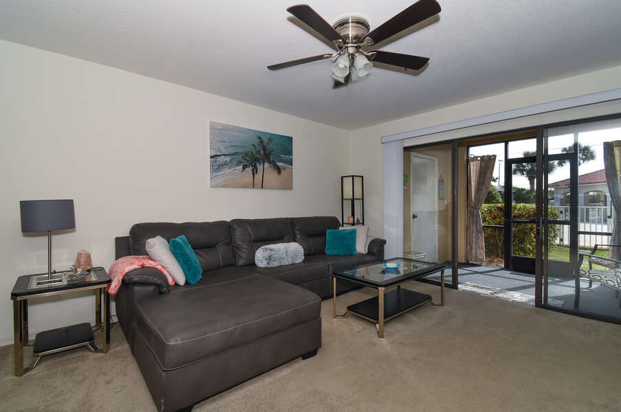 living room area inside condo for rent in new smyrna beach fl