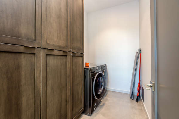 Laundry Room with Full-size Front Load Washer and Dryer