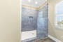 Private Master EnSuite with Double Sink Vanity and Separate Walk In Shower