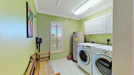 large room for laundry