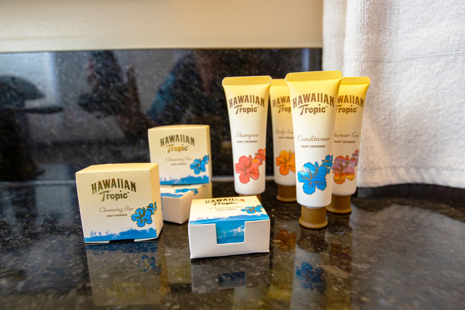 We provide a welcome starter kit of toiletries (we don't provide toiletries for the entire stay)