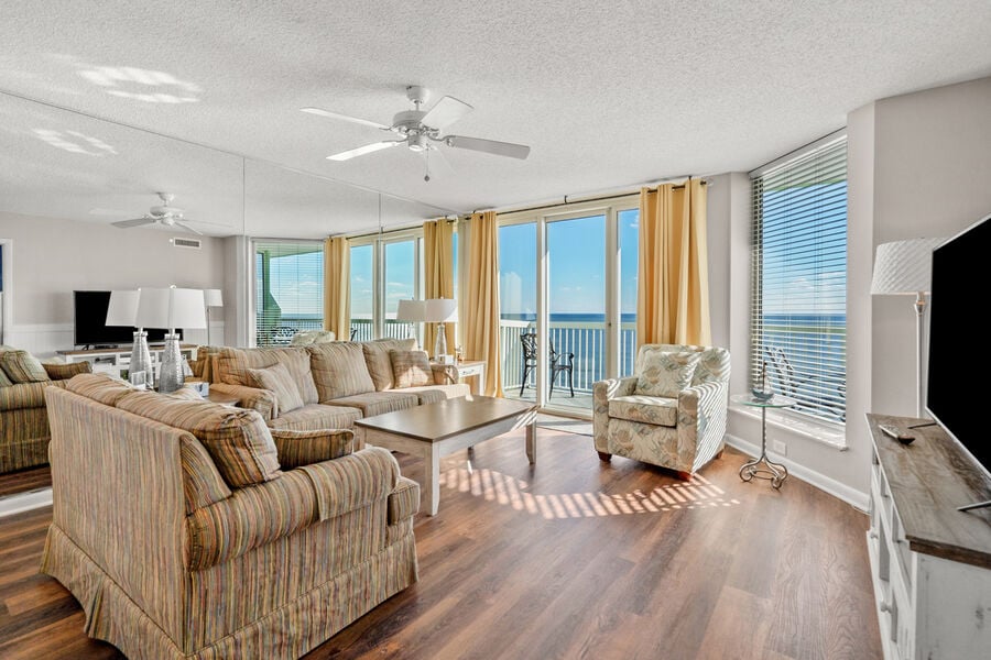 Paradise Pointe 12E - oceanfront condo in Cherry Grove Beach in North Myrtle Beach | guest room view 1 | Thomas Beach Vacations