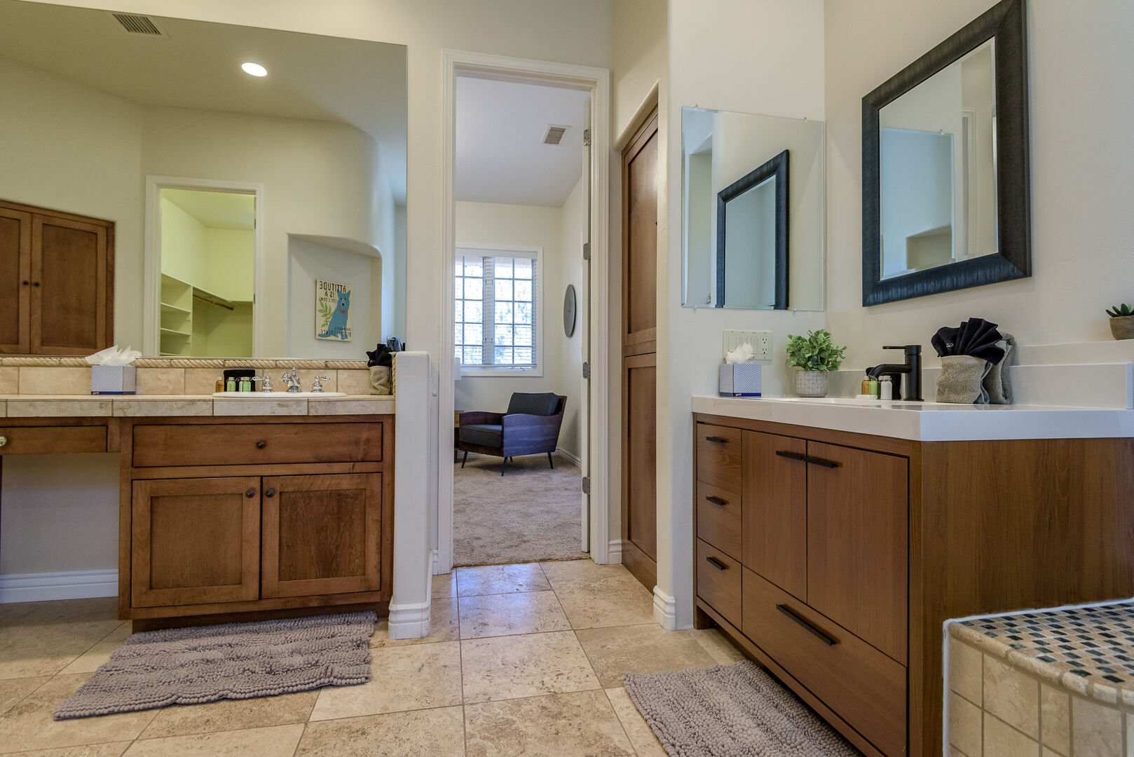 Master Bath with Two Vanities