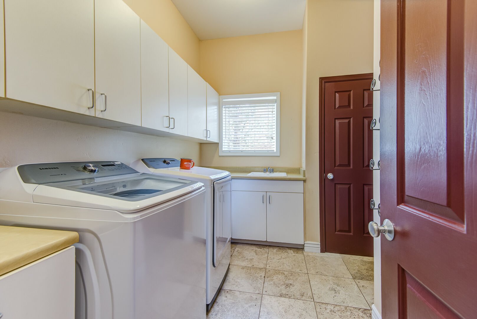 Laundry Room with Full-size Washer and Dryer