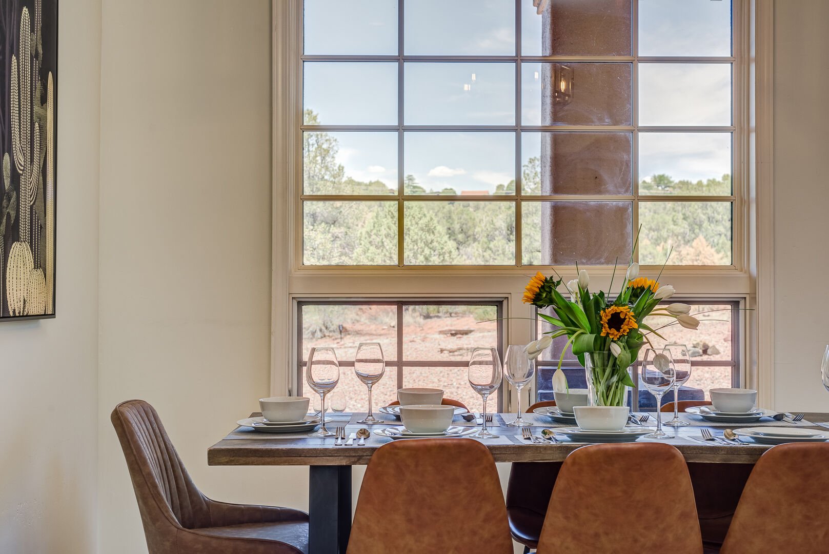 Enjoy the Light and Views While Gathered Around the Dining Table