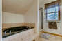 Master Bath with Jacuzzi and separate shower.