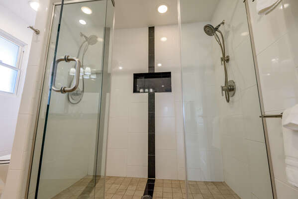 Shower with Dual Shower Heads