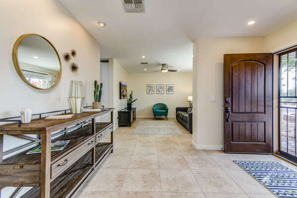 Entryway into the Single Level Home