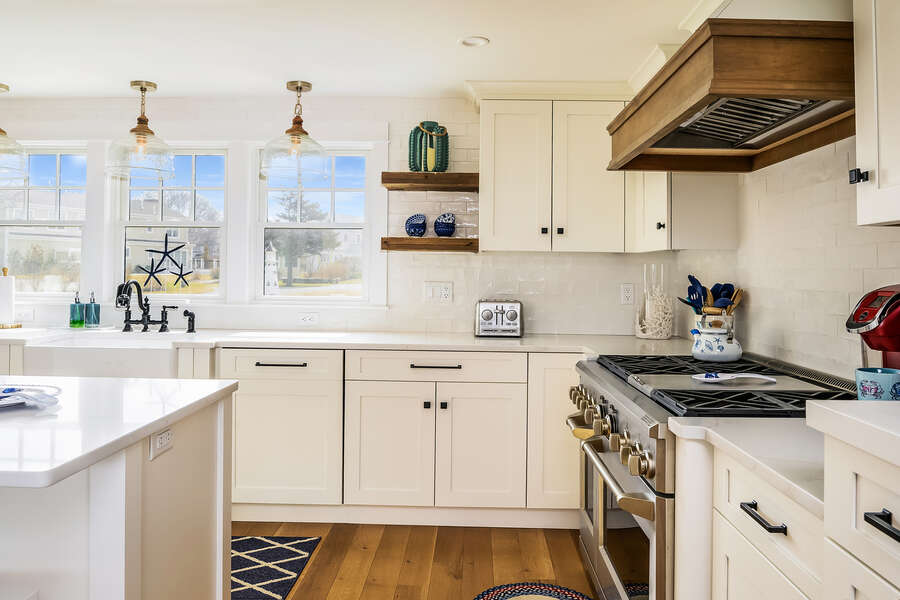 Lots of cabinet space and everything you need to cook amazing meals for your family - 74 E Bay View Road Dennis Cape Cod - New England Vacation Rentals